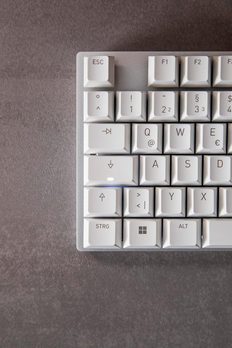 Cherry KC 200 MX Mechanical Office Keyboard with New MX2A switches. Modern Design with Metal Plate Frame. (White W/MX2A Silent Red Switch) - Image 5